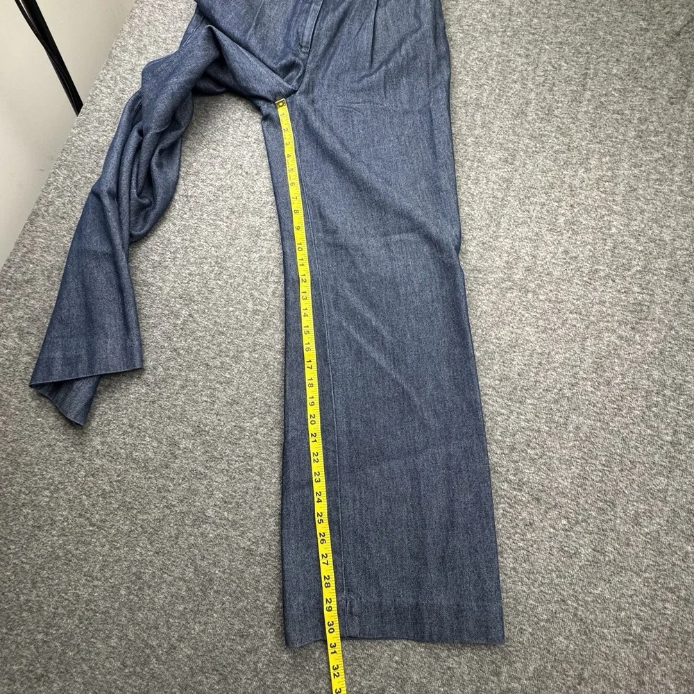 Talbots Womens Weston Dress Pants Sz 2‎ Blue Wide Leg Pleated High Rise NEW - Picture 5 of 16